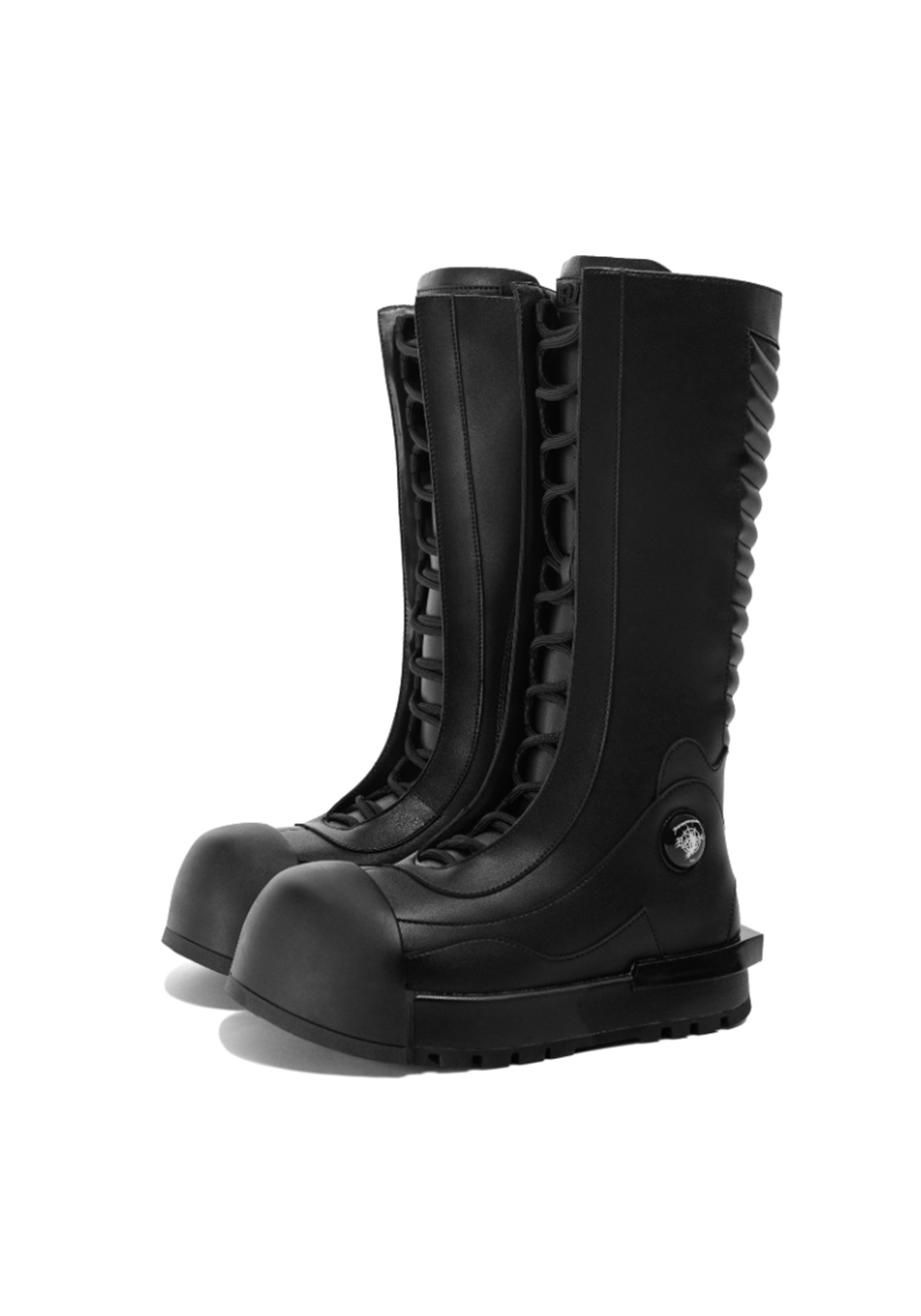FVVO丨Ironclad Beetle PU Black Leather Boots-Black&High - PSYLOS 1, FVVO丨Ironclad Beetle PU Black Leather Boots-Black&High, Boots, FVVO&ROCKSTA•JAPAN, PSYLOS 1